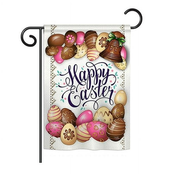 Breeze Decor BD-EA-G-103061-IP-BO-DS02-US Sweet Chocolate Easter Spring - Seasonal Easter Impressions Decorative Vertical Garden Flag - 13 x 18.5 in.