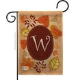 thumbnail image 1 of Breeze Decor BD-HA-G-130049-IP-DB-D-US09-BD 13 x 18.5 in. Autumn W Initial Burlap Fall Harvest & Impressions Decorative Vertical Double Sided Garden Flag, 1 of 1