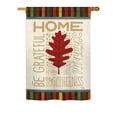 thumbnail image 1 of Breeze Decor BD-HA-H-113079-IP-BO-DS02-US 28 x 40 in. Seasonal Harvest & Autumn Impressions Decorative Vertical House Flag - Home Be Grateful Fall, 1 of 1