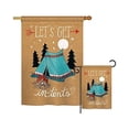 thumbnail image 1 of Breeze Decor BD-HB-H-109067-IP-BO-D-US18-WA H109067-BO Adventure in Tents Interests Hobbies Impressions Decorative Vertical 28 x 40 in. Double Sided House Flag, 1 of 1