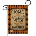 thumbnail image 1 of Breeze Decor BD-HO-G-112059-IP-DB-D-US14-SB 13 x 18.5 in. Wicked Home Burlap Fall Halloween Impressions Decorative Vertical Double Sided Garden Flag, 1 of 1