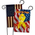 thumbnail image 1 of Breeze Decor BD-MI-GP-108059-IP-BOAA-D-IM10-BD 13 x 18.5 in. Military Impressions Decorative Vertical Double Sided USA Vintage Support Our Troops Americana Applique Garden Flags - Pack of 2, 1 of 1