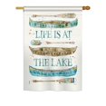thumbnail image 1 of Breeze Decor BD-OU-H-109071-IP-BO-DS02-US 28 x 40 in. Life At The Lake Nature - Everyday Outdoor Impressions, Decorative Vertical House Flag, 1 of 4