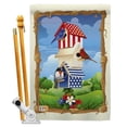 thumbnail image 1 of Breeze Decor BD-PA-HS-111058-IP-BO-D-US12-AL 28 x 40 in. Star Spangled Birdhouse Americana Patriotic Impressions Decorative Vertical Double Sided House Flag Set & Pole Bracket Hardware, 1 of 1