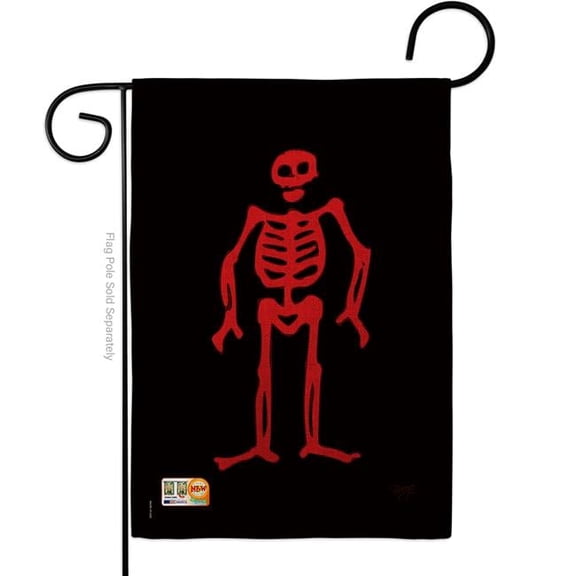 Breeze Decor BD-PI-G-107035-IP-DB-D-US13-BD 13 x 18.5 in. Edward Low Burlap Coastal Pirate Impressions Decorative Vertical Double Sided Garden Flag