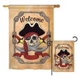 thumbnail image 1 of Breeze Decor BD-PI-G-107059-IP-BO-D-US18-BD Ahoy Pirate Coastal Impressions Decorative Vertical Double Sided Garden Flag, 1 of 1