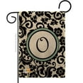 thumbnail image 1 of Breeze Decor BD-SB-G-130067-IP-DB-D-US09-BD 13 x 18.5 in. Damask O Initial Burlap Interests Simply Beauty Impressions Decorative Vertical Double Sided Garden Flag, 1 of 1