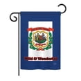 thumbnail image 1 of Breeze Decor BD-SS-GS-108115-IP-BO-D-US13-BD 13 x 18.5 in. West Virginia Americana States Impressions Decorative Vertical Double Sided Garden Flag Set with Banner Pole, 1 of 1