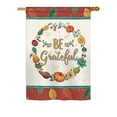 thumbnail image 1 of Breeze Decor BD-TG-H-113071-IP-BO-DS02-US 28 x 40 in. Be Grateful Fall - Seasonal Thanksgiving Impressions, Decorative Vertical House Flag, 1 of 4