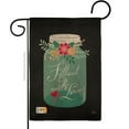 thumbnail image 1 of Breeze Decor BD-VA-G-101051-IP-DB-D-US16-SB 13 x 18.5 in. Filled with Love Burlap Spring Valentines Impressions Decorative Vertical Double Sided Garden Flag, 1 of 1