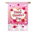 thumbnail image 1 of Breeze Decor BD-VA-H-101060-IP-BO-D-US19-BD 28 x 40 in. lying Heart Valentines Spring Valentines Impressions Decorative House Flag, 1 of 1