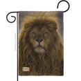 thumbnail image 1 of Breeze Decor BD-WL-G-110096-IP-DB-D-US16-AL 13 x 18.5 in. Lion Burlap Nature Wildlife Impressions Decorative Vertical Double Sided Garden Flag, 1 of 1