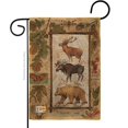 thumbnail image 1 of Breeze Decor BD-WL-G-110109-IP-DB-D-US18-SB 13 x 18.5 in. Woodland Adventures Burlap Nature Wildlife Impressions Decorative Vertical Double Sided Garden Flag, 1 of 1