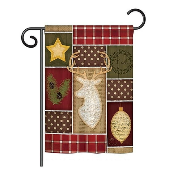 Breeze Decor BD-WT-G-114172-IP-BO-DS02-US 13 x 18.5 in. Seasonal Winter Wonderland Impressions Decorative Vertical Garden Flag - Christmas Noel Winter