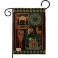 thumbnail image 1 of Breeze Decor BD-XM-G-114163-IP-DB-D-US18-AM 13 x 18.5 in. Winter Lakeview Cabins Burlap Christmas Impressions Decorative Vertical Double Sided Garden Flag, 1 of 1