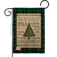 thumbnail image 1 of Breeze Decor BD-XM-G-114180-IP-DB-D-US18-SB 13 x 18.5 in. Oh Christmas Tree Burlap Winter Impressions Decorative Vertical Double Sided Garden Flag, 1 of 1