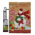 thumbnail image 1 of Breeze Decor BD-XM-GS-114209-IP-BO-D-US18-WA 13 x 18.5 in. Sweet Celebrate Fun Winter Christmas Impressions Decorative Vertical Double Sided Garden Flag Set with Banner Pole, 1 of 1