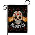 thumbnail image 1 of Breeze Decor G120073-BO 13 x 18.5 in. Dia de Muetos Skull Falltime Day of Dead Vertical Garden Flag with Double-Sided House Decoration Banner Yard Gift, 1 of 1