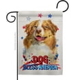 thumbnail image 1 of Breeze Decor G120204-BO Patriotic Yellow Australian Shepherd Animals Dog 13 x 18.5 in. Double-Sided Decorative Vertical Garden Flags for House Decoration Banner Yard Gift, 1 of 4