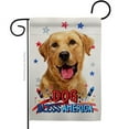 thumbnail image 1 of Breeze Decor G120224-BO Patriotic Yellow Labrador Retriever Animals Dog 13 x 18.5 in. Double-Sided Decorative Vertical Garden Flags for House Decoration Banner Yard Gift, 1 of 1