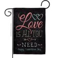 thumbnail image 1 of Breeze Decor G151065-BO Love Is All Garden Flag Spring Valentines 13 x 18.5 in. Double-Sided Decorative Vertical Flags for House Decoration Banner Yard Gift, 1 of 1