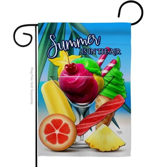 Breeze Decor G156097-BO Summer In The Air Summertime Fun & Sun 13 x 18.5 in. Double-Sided Decorative Vertical Garden Flags for House Decoration Banner Yard Gift