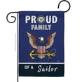 thumbnail image 1 of Breeze Decor G158463-BO Proud Family Sailor Garden Flag Armed Forces Navy 13 x 18.5 in. Double-Sided Decorative Vertical Flags for House Decoration Banner Yard Gift, 1 of 1