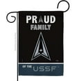 thumbnail image 1 of Breeze Decor G158467-BO Proud Family USSF Garden Flag Armed Forces Space Force 13 x 18.5 in. Double-Sided Decorative Vertical Flags for House Decoration Banner Yard Gift, 1 of 1