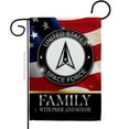thumbnail image 1 of Breeze Decor G158613-BO 13 x 18.5 in. US Space Force Family Honor Garden Flag with Armed Forces Double-Sided Decorative Vertical House Decoration Banner Yard Gift, 1 of 1