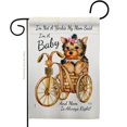 thumbnail image 1 of Breeze Decor G160280-BO Not Yarkie Im Baby Animals Dog 13 x 18.5 in. Double-Sided Decorative Vertical Garden Flags for House Decoration Banner Yard Gift, 1 of 1