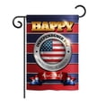 thumbnail image 1 of Breeze Decor G161080-BO Happy Independence Day Americana Fourth of July Impressions Decorative Vertical 13" x 18.5" Double Sided Garden Flag, 1 of 3