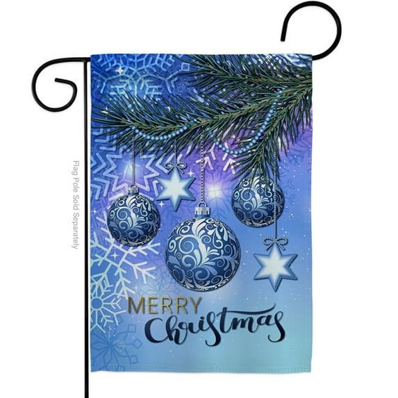 Breeze Decor G164237-BO Christmas Ornament Garden Flag Winter 13 x 18.5 in. Double-Sided Decorative Vertical Flags for House Decoration Banner Yard Gift