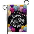 thumbnail image 1 of Breeze Decor G165150-BO Birthday to You Garden Flag Celebration 13 x 18.5 in. Double-Sided Decorative Vertical Flags for House Decoration Banner Yard Gift, 1 of 1
