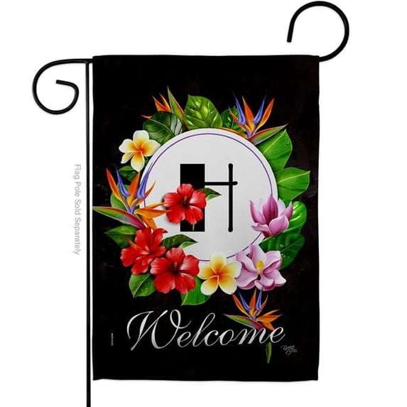 Breeze Decor G180268-BO Tropical H Summertime 13 x 18.5 in. Double-Sided Decorative Vertical Garden Flags for House Decoration Banner Yard Gift