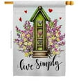 thumbnail image 1 of Breeze Decor H100082-BO 28 x 40 in. Live Simple Sweet Life Home Double-Sided Decorative Vertical House Flags - Decoration Banner Garden Yard Gift, 1 of 1