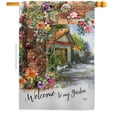 thumbnail image 1 of Breeze Decor H100084-BO My Garden View Flag Floral Double-Sided Garden Decorative House Flag, Multi Color, 1 of 1