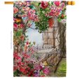 thumbnail image 1 of Breeze Decor H100085-BO My Colorful Floral Double-Sided Garden Decorative House Flag, Multi Color, 1 of 1