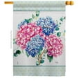 thumbnail image 1 of Breeze Decor H104139-BO Hydrogens Floral Double-Sided Garden Decorative House Flag, Multi Color, 1 of 1