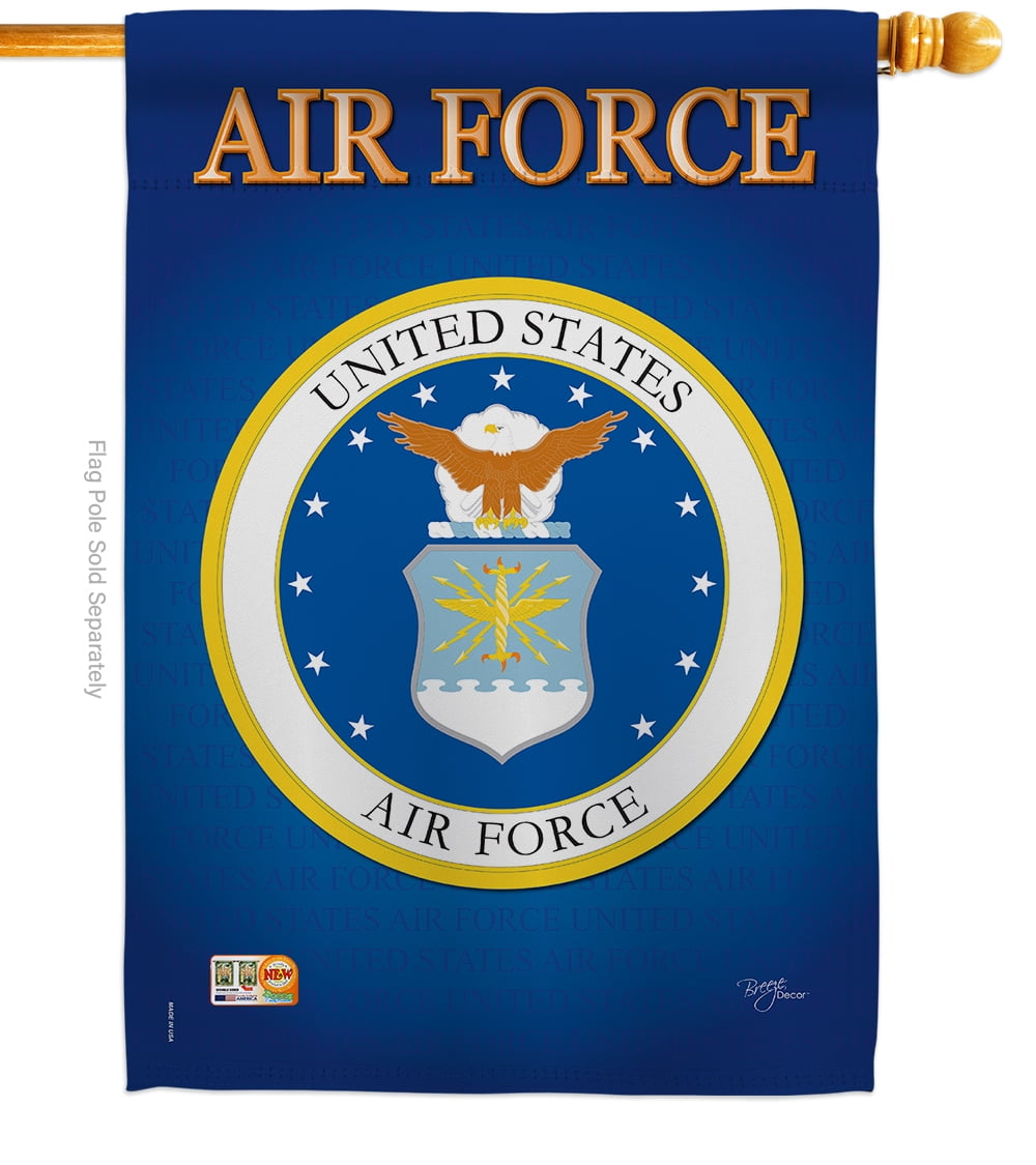 Air Force Patriotic Double-Sided Polyester House Flag