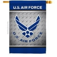 thumbnail image 1 of Breeze Decor H108421-BO US Air Force House Flag Armed Forces 28 x 40 in. Double-Sided Decorative Vertical Flags for Decoration Banner Garden Yard Gift, 1 of 1