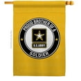 thumbnail image 1 of Breeze Decor H108497-BO Proud Brother Soldier House Flag Armed Forces Army 28 x 40 in. Double-Sided Decorative Vertical Flags for Decoration Banner Garden Yard Gift, 1 of 1