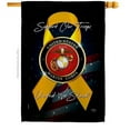 thumbnail image 1 of Breeze Decor H108645-BO 28 x 40 in. Support Marine Corps House Flag with Armed Forces Double-Sided Decorative Vertical Flags Decoration Banner Garden Yard Gift, 1 of 1
