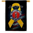 thumbnail image 1 of Breeze Decor H108653-BO 28 x 40 in. Support National Guard House Flag with Armed Forces Double-Sided Decorative Vertical Flags Decoration Banner Garden Yard Gift, 1 of 1