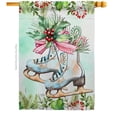 thumbnail image 1 of Breeze Decor H114242-BO 28 x 40 in. Winter Skate House Flag with Wonderland Double-Sided Decorative Vertical Flags Decoration Banner Garden Yard Gift, 1 of 1