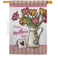 thumbnail image 1 of Breeze Decor H115148-BO Mother Day Bouquet House Flag Family Mothers 28 x 40 in. Double-Sided Decorative Vertical Flags for Decoration Banner Garden Yard Gift, 1 of 1