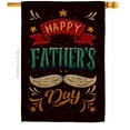 thumbnail image 1 of Breeze Decor H115151-BO Hooray Fathers Day House Flag Family 28 x 40 in. Double-Sided Decorative Vertical Flags for Decoration Banner Garden Yard Gift, 1 of 1