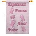 thumbnail image 1 of Breeze Decor H120030-BO Esperanza Fe Valor Support Awareness 28 x 40 in. Double-Sided Decorative Vertical House Flags for Decoration Banner Garden Yard Gift, 1 of 1
