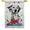 thumbnail image 1 of Breeze Decor H120136-BO Patriotic Dalmatian Animals Dog 28 x 40 in. Double-Sided Decorative Vertical House Flag for Decoration Banner Garden Yard Gift, 1 of 1