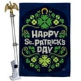 thumbnail image 1 of Breeze Decor HS120017-BO-02 28 x 40 in. Lucky St Paricks House Flag Set Springtime Patrick Double-Sided Decorative Vertical Flags & Decoration Banner Garden Yard Gift, 1 of 1