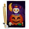 thumbnail image 1 of Breeze Decor HS120261-P3 Sneaky Cat Falltime Halloween 28 x 40 in. Double-Sided Decorative Vertical House Flag Set for Decoration Banner Garden Yard Gift, 1 of 1